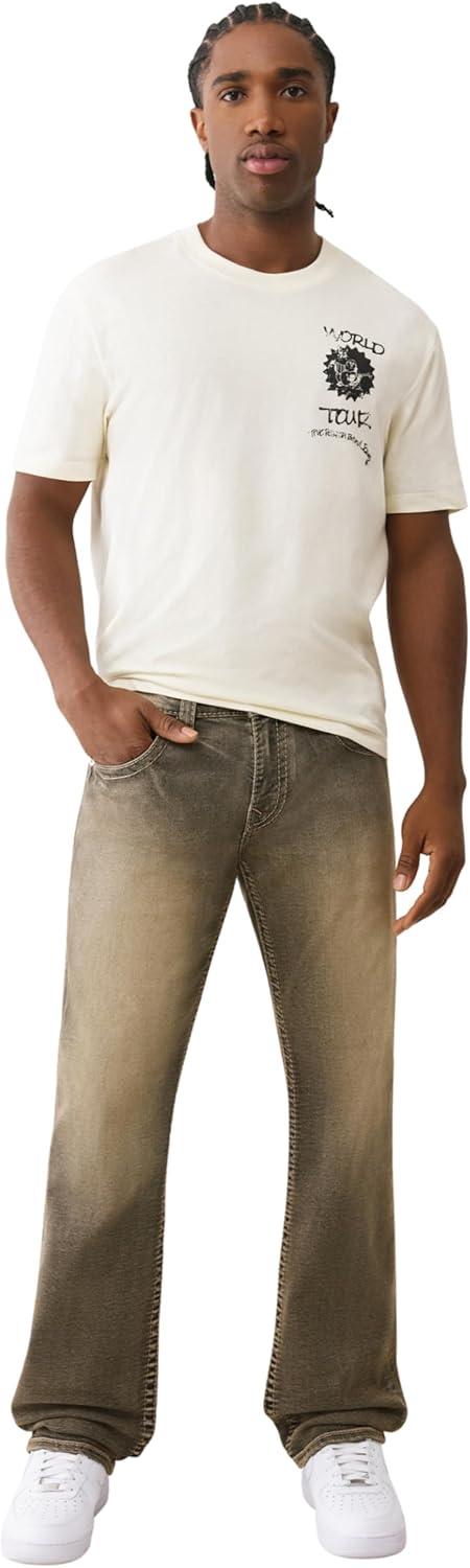 imageTrue Religion Mens Ricky Super T Flap 34 inCompass Trail Black Wash