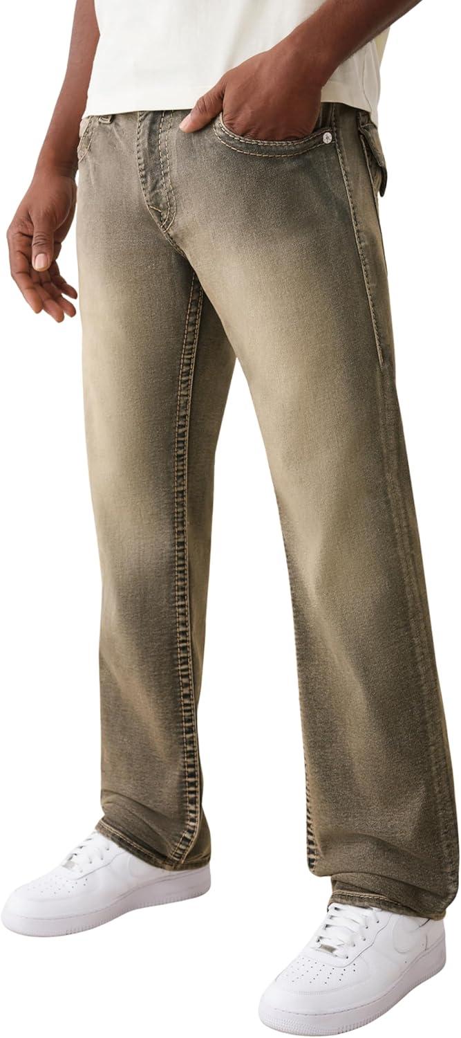 imageTrue Religion Mens Ricky Super T Flap 34 inCompass Trail Black Wash