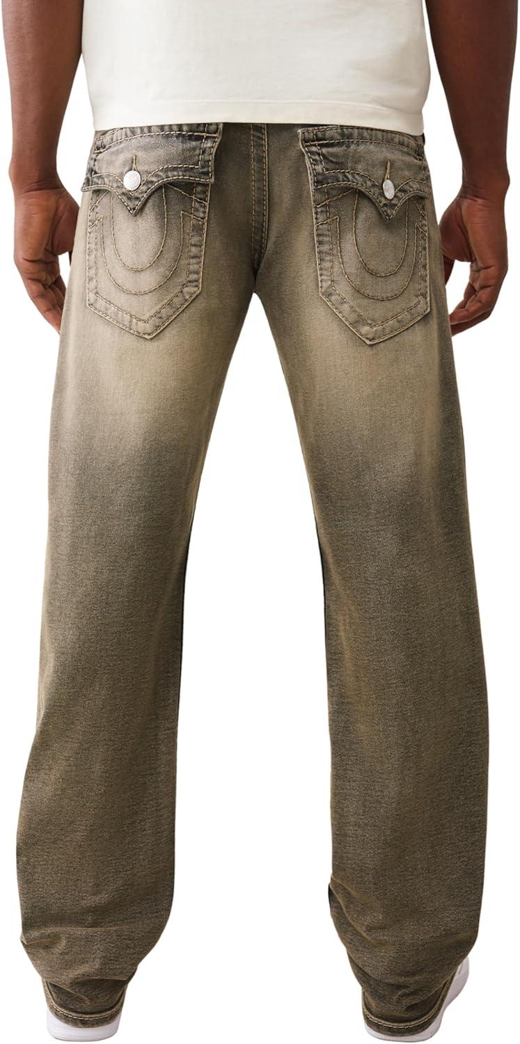 imageTrue Religion Mens Ricky Super T Flap 34 inCompass Trail Black Wash