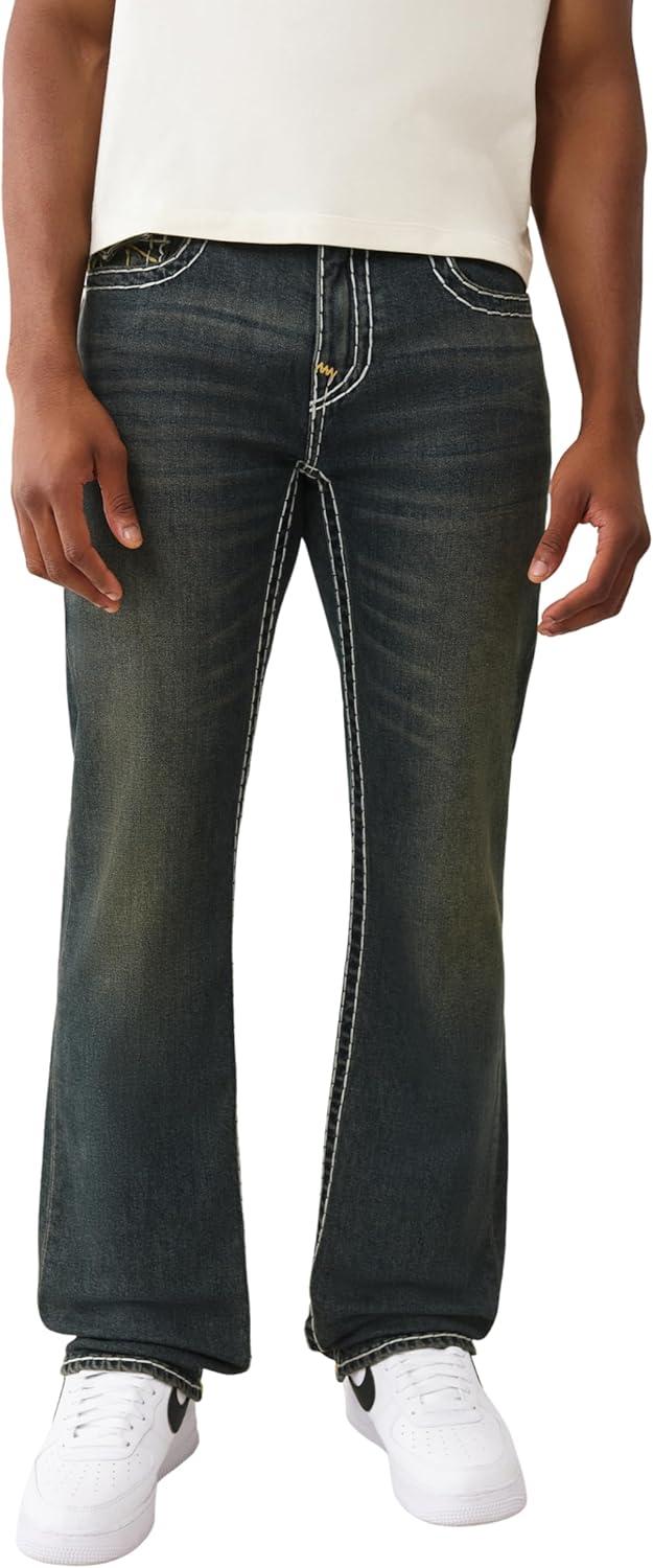 imageTrue Religion Mens Ricky Super T Flap 34 inGreenland Dark Wash