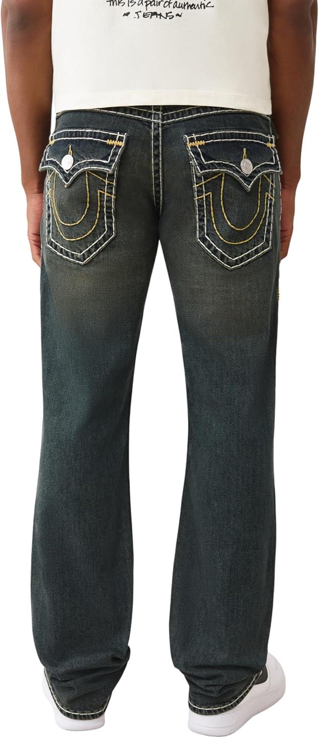 imageTrue Religion Mens Ricky Super T Flap 34 inGreenland Dark Wash