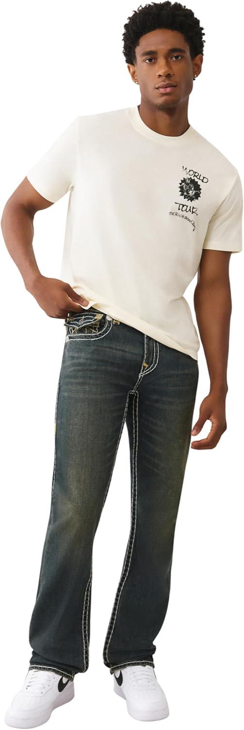 imageTrue Religion Mens Ricky Super T Flap 34 inGreenland Dark Wash