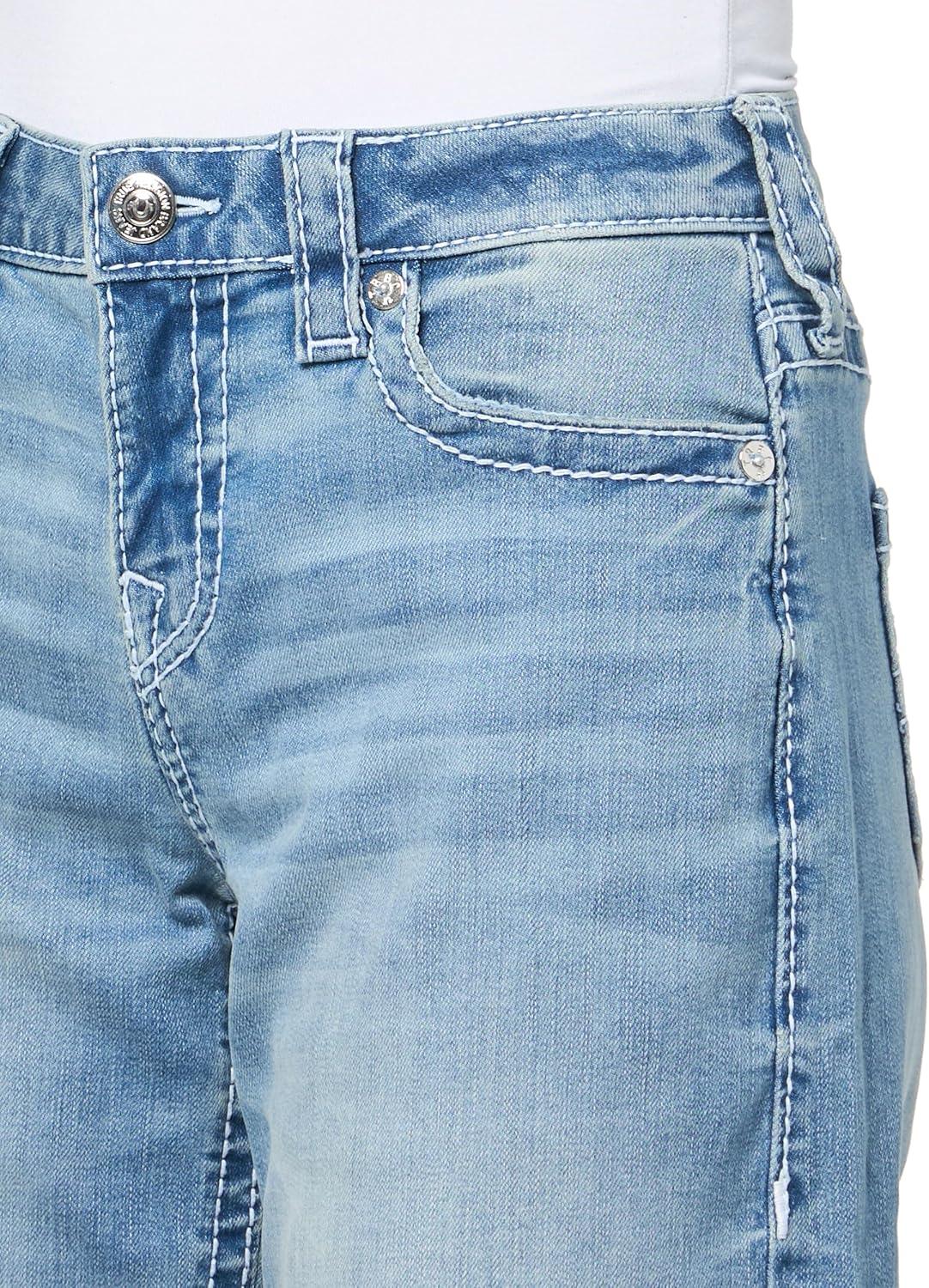 imageTrue Religion Womens Bobby Baggy Jean Big TCobalt Cove