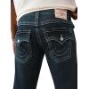 True Religion Men’s Billy SN Flap Jeans- Straight Leg Denim with Back Flap Pockets(Warm Hearth Rinse)