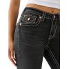 True Religion Women’s Jennie Mid Rise Skinny Jeans – Big T Stitching & Flap Back Pockets(Harmony Night)