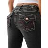 True Religion Women’s Jennie Mid Rise Skinny Jeans – Big T Stitching & Flap Back Pockets(Harmony Night)