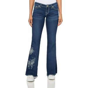 True Religion Women’s Butterfly Cutoff WB Joey LR Flare Jeans – Big T Stitching(Ringtone)