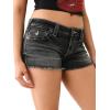 True Religion Womens Joey Lr Short Flap​(Eclipse Black​)