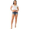 True Religion Womens Joey Lr Short Flap​(Lunar Bleach​)
