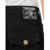 True Religion Womens Joey Lr Short Flap​(Rinse Black)