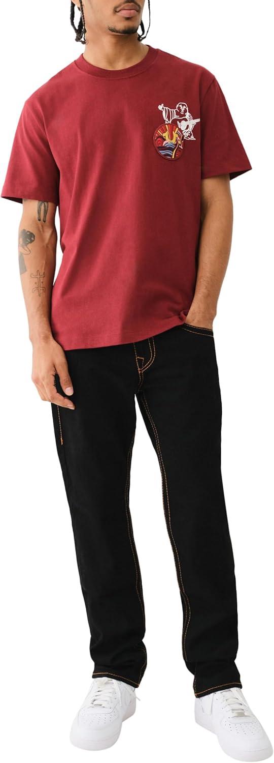 imageTrue Religion Mens Ricky Big T Flap 12Black Rinse