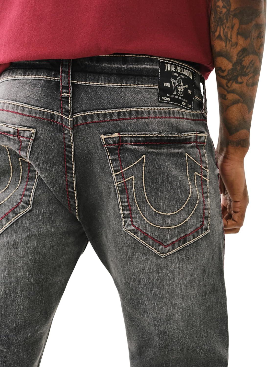imageTrue Religion Mens Rocco Big T No Flap 12Space Greywash