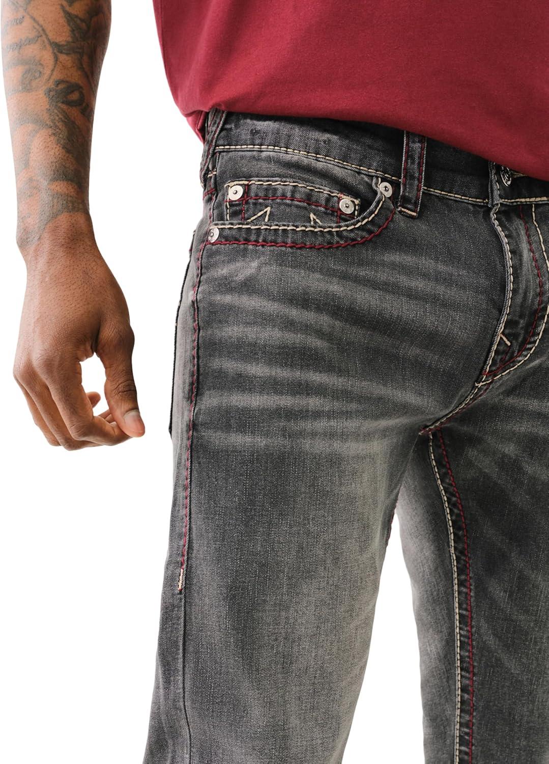 imageTrue Religion Mens Rocco Big T No Flap 12Space Greywash