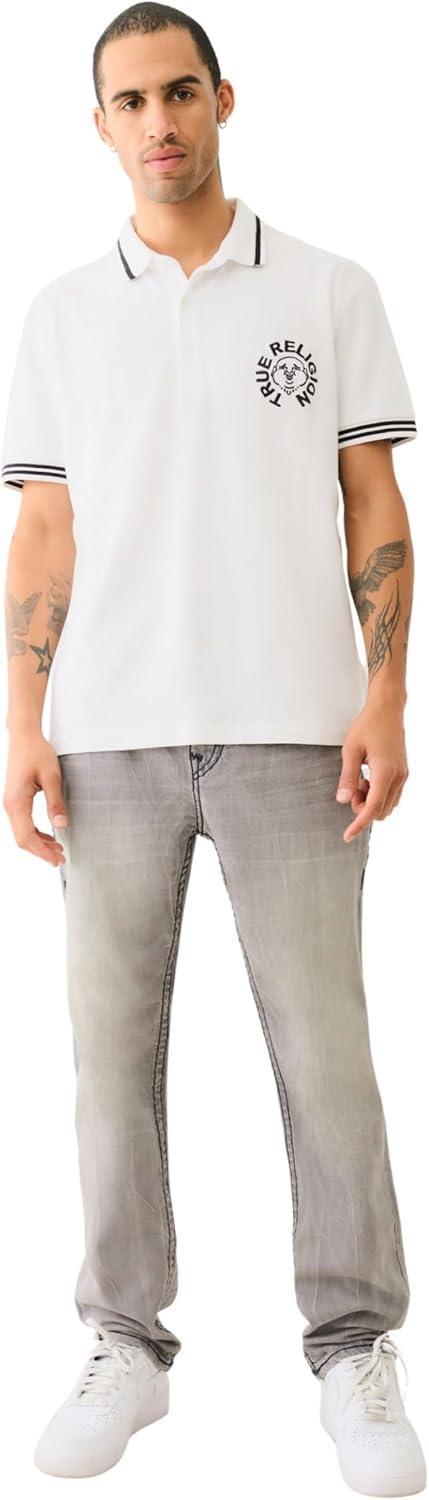 imageTrue Religion Mens Rocco Super T Flap 12La Salle St Grey