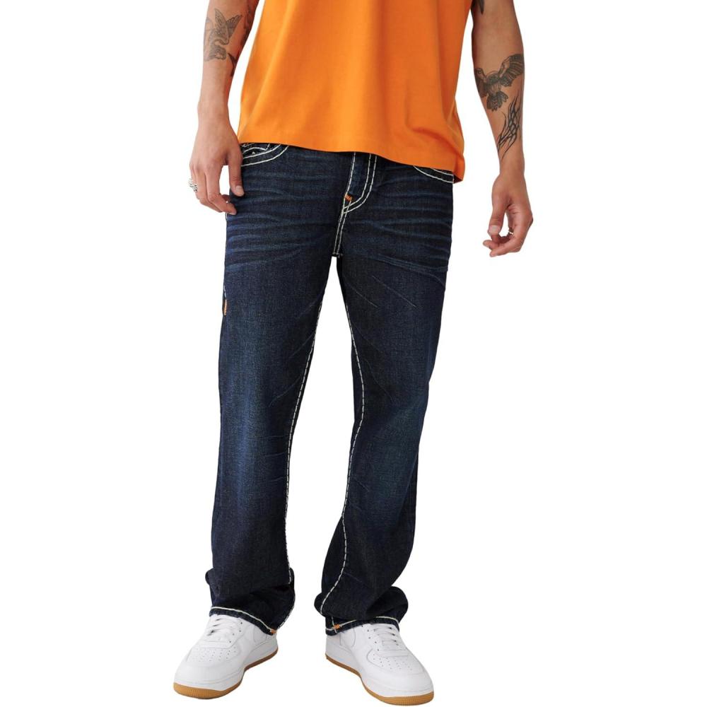 imageTrue Religion Mens Billy Double Raised Super T Flap Boot Cut JeanClearwater