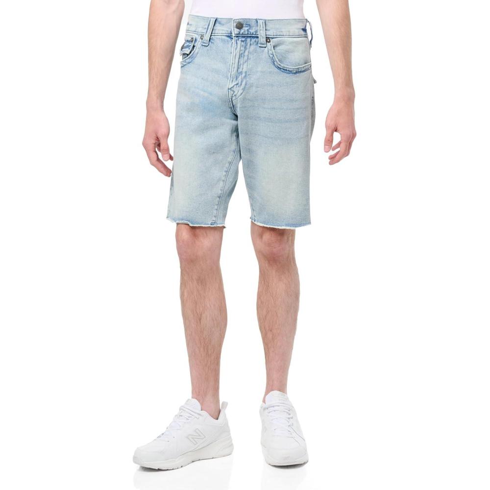imageTrue Religion Mens Ricky Sn Flap 12 ShortKolari Light Wash