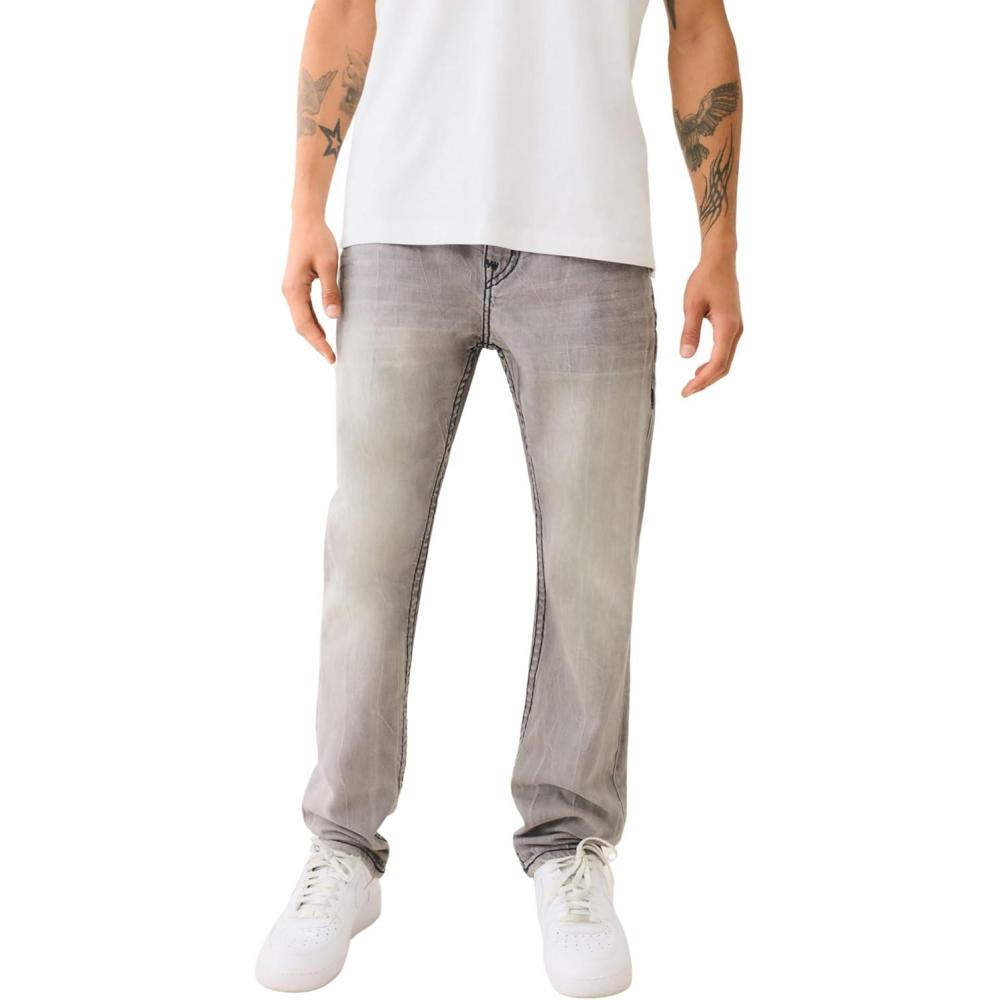 imageTrue Religion Mens Rocco Super T Flap 12La Salle St Grey