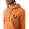 True Religion Men’s Big T Cross Stitch Zip Up(Caramel Café)