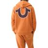 True Religion Men’s Big T Cross Stitch Zip Up(Caramel Café)