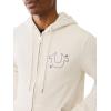 True Religion Men’s Buddha Star Zip Hoodie(Heather Oatmeal)