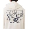 True Religion Men’s Buddha Star Zip Hoodie(Heather Oatmeal)