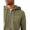 True Religion Men’s Buddha Star Zip Hoodie(Kalamata)