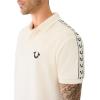 True Religion Men’s Damask Velour Polo(Winter White)