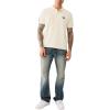 True Religion Men’s Damask Velour Polo(Winter White)