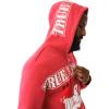 True Religion Men’s Raw Exaggerated Icon Zip Up Hoodie(Jr-v Red)