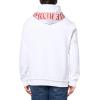True Religion Men’s Raw Exaggerated Icon Zip Up Hoodie(Optic White)