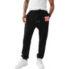 True Religion Mens Relaxed Ladder Applique Joggers(Jet Black)