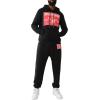 True Religion Mens Relaxed Ladder Applique Joggers(Jet Black)