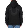 True Religion Men’s Relaxed Studded Pullover Hoodie(Jet Black)