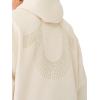 True Religion Men’s Relaxed Studded Pullover Hoodie(Winter White)