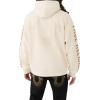 True Religion Men’s Relaxed Studded Pullover Hoodie(Winter White)