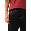 True Religion Men’s Ricky Big T Flap 1/2″(Black Rinse)