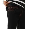 True Religion Men’s Ricky SN Flap Short Fray Hem | Denim Shorts with Flap Pockets and Distressed Hem- Black Rinse, Size 32