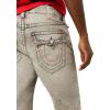 True Religion Men’s Ricky SN Flap Short Fray Hem | Denim Shorts with Flap Pockets and Distressed Hem- Rebel Trail Grey Wash, Size 30