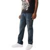 True Religion Men’s Ricky Single Needle Flap Sashiko BK Pocket 1/2″(Draco Blue Black Wash)