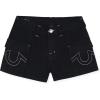 True Religion Girls Denim Shorts for Kids(Black)