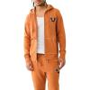 True Religion Men’s Big T Cross Stitch Zip Up(Caramel Café)