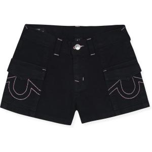 True Religion Girls Denim Shorts for Kids(Black)