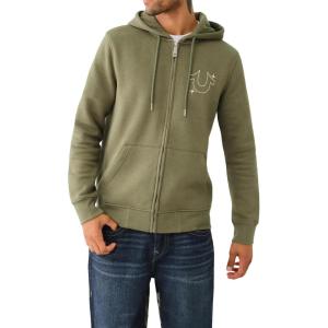 True Religion Men’s Buddha Star Zip Hoodie(Kalamata)