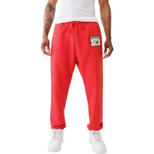 True Religion Mens Relaxed Ladder Applique Joggers(Lava)