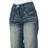True Religion Women’s Bobbi Baggy Jeans – Big T Stitching, Relaxed Fit with Modern Style(Emerald Fade​)