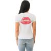 True Religion Women’s Crystal Lips V-Neck Tee Casual T-Shirt