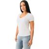 True Religion Women’s Crystal Lips V-Neck Tee Casual T-Shirt