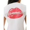 True Religion Women’s Crystal Lips V-Neck Tee Casual T-Shirt