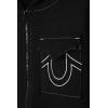 True Religion Boys Fleece Hoodies – Premium Zip Front & Pullover Sweatshirts, Stylish Design & Comfort(Black White Zip)