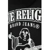 True Religion Boys Fleece Hoodies – Premium Zip Front & Pullover Sweatshirts, Stylish Design & Comfort(Black White Zip)